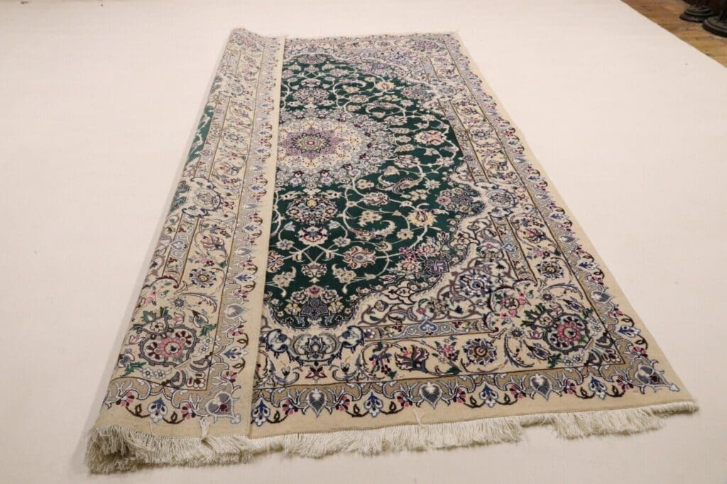 Perserteppich Nain 257 x 158 cm Wolle handgeknüpft