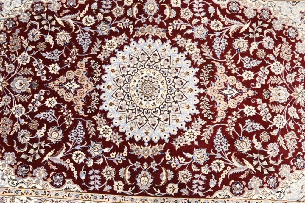 Perserteppich Nain 194 x 130 cm Wolle handgeknüpft (Verkauft)