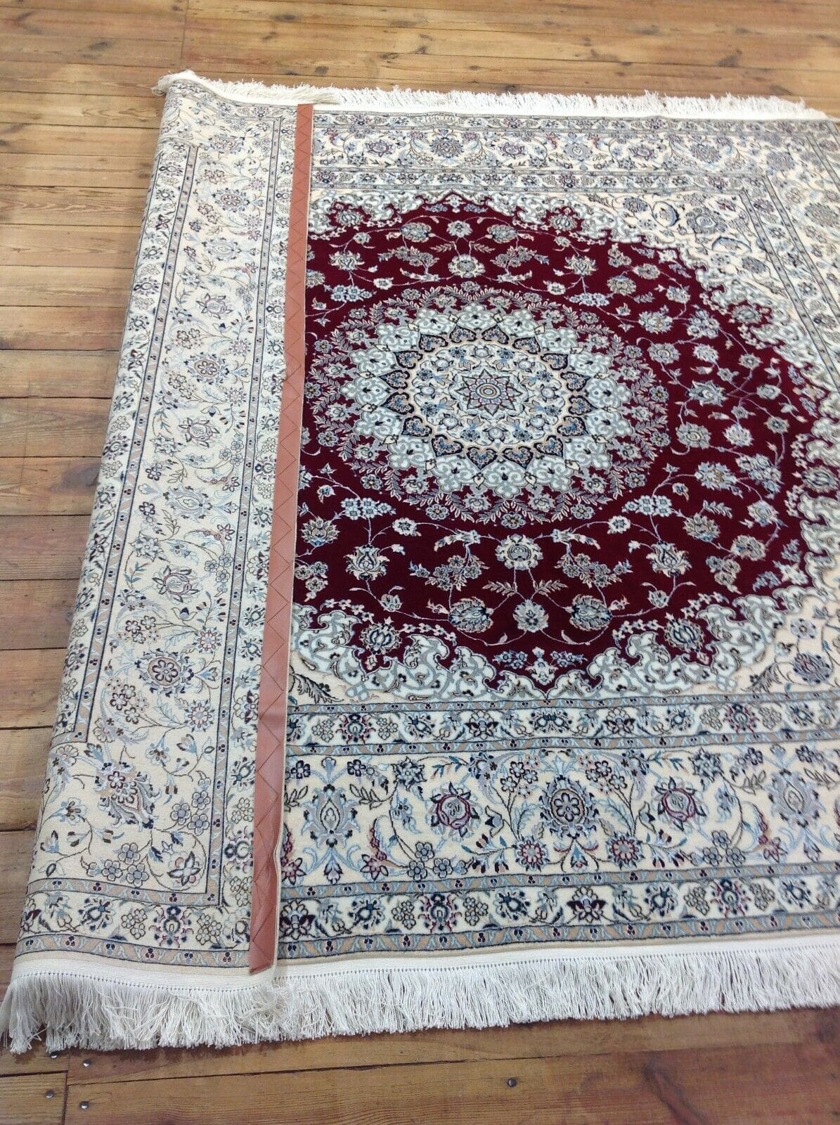 Perserteppich 207 x 206 cm Korkwolle handgeknüpft