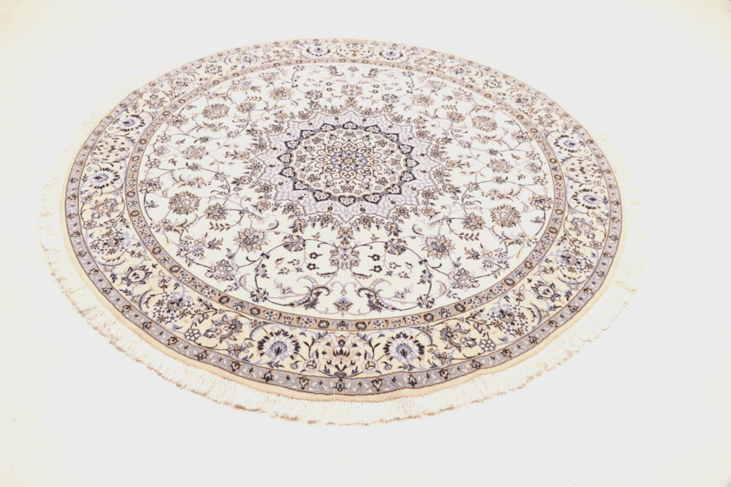Perserteppich Nain 200 x 200 cm Korkwolle handgeknüpft