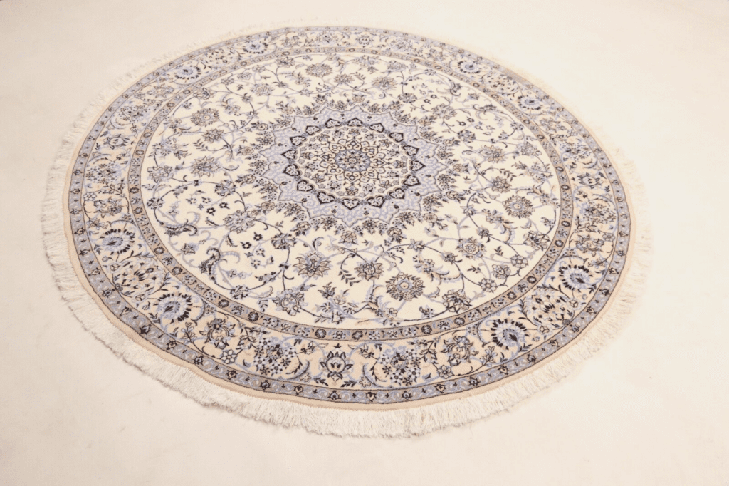 Perserteppich Nain 200 x 200 cm Korkwolle handgeknüpft