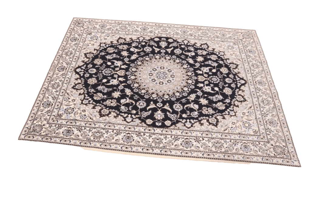 Perserteppich Nain 200 x 150 cm Korkwolle handgeknüpft