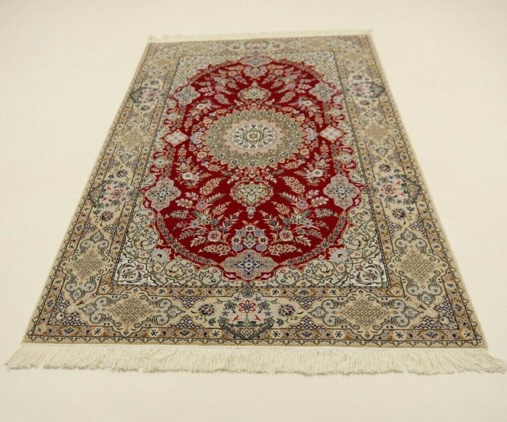 Perserteppich Nain 200 x 130 cm Wolle handgeknüpft