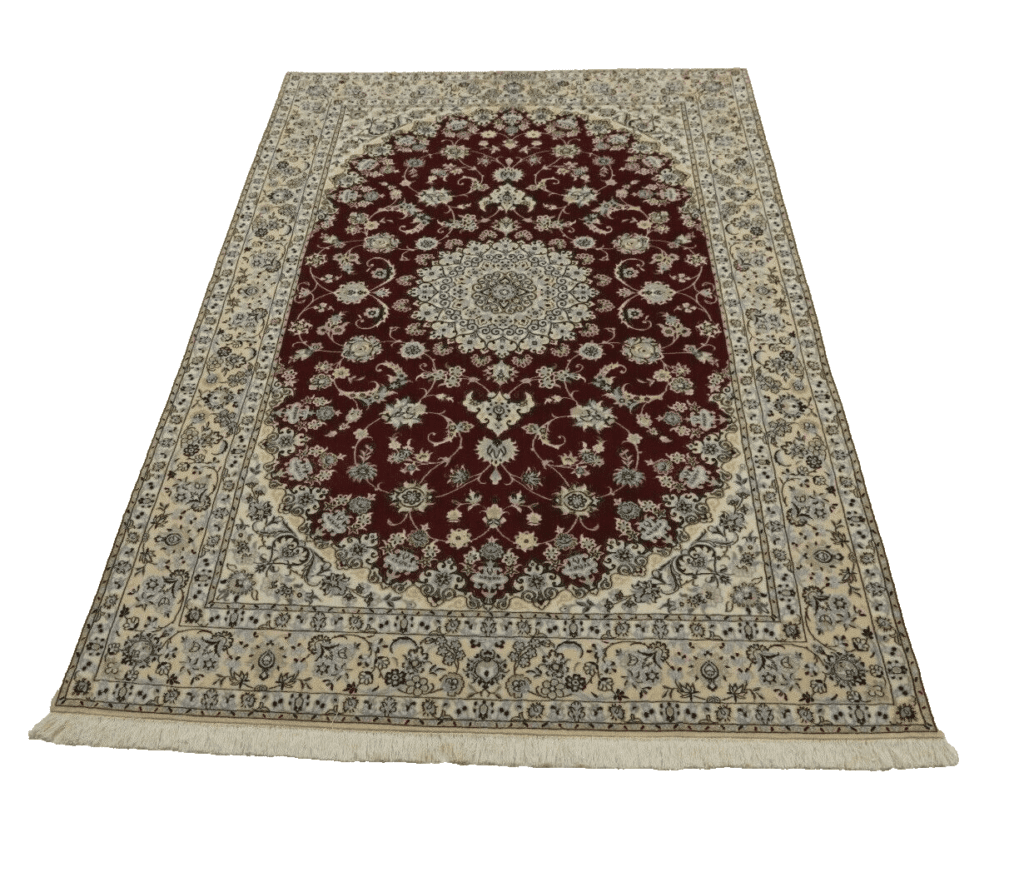 Perserteppich Nain 241 x 156 cm Wolle handgeknüpft