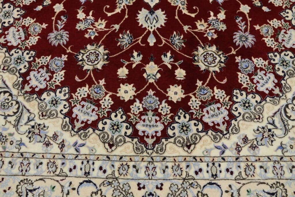 Perserteppich Nain 241 x 156 cm Wolle handgeknüpft