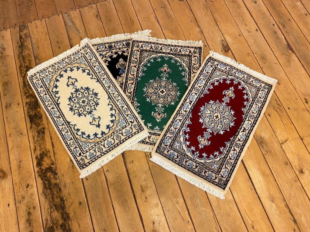 Perserteppich Nain 60 x 40 cm Schurwolle handgeknüpft