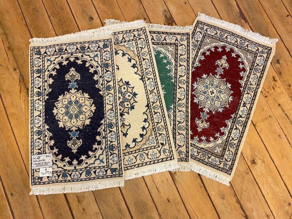 Perserteppich Nain 60 x 40 cm Schurwolle handgeknüpft