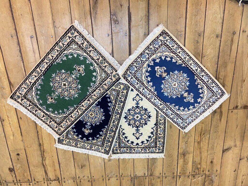 Perserteppich Nain 60 x 40 cm Wolle handgeknüpft