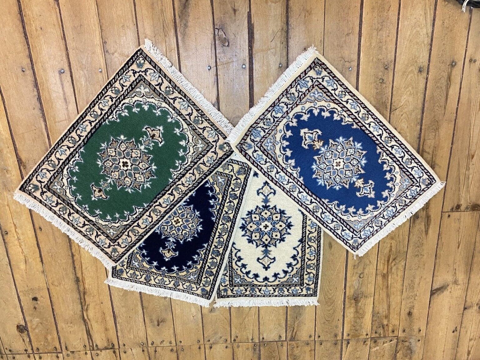 Perserteppich Nain 60 x 40 cm Wolle handgeknüpft