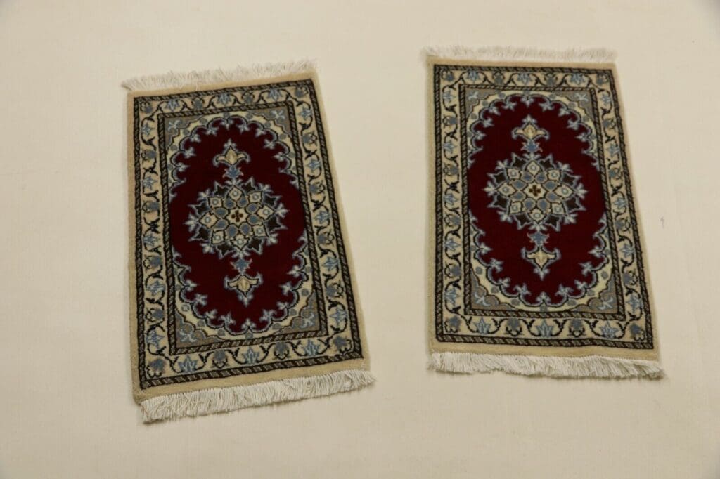 Perserteppich Nain 60 x 40 cm Seide handgeknüpft (Verkauft)