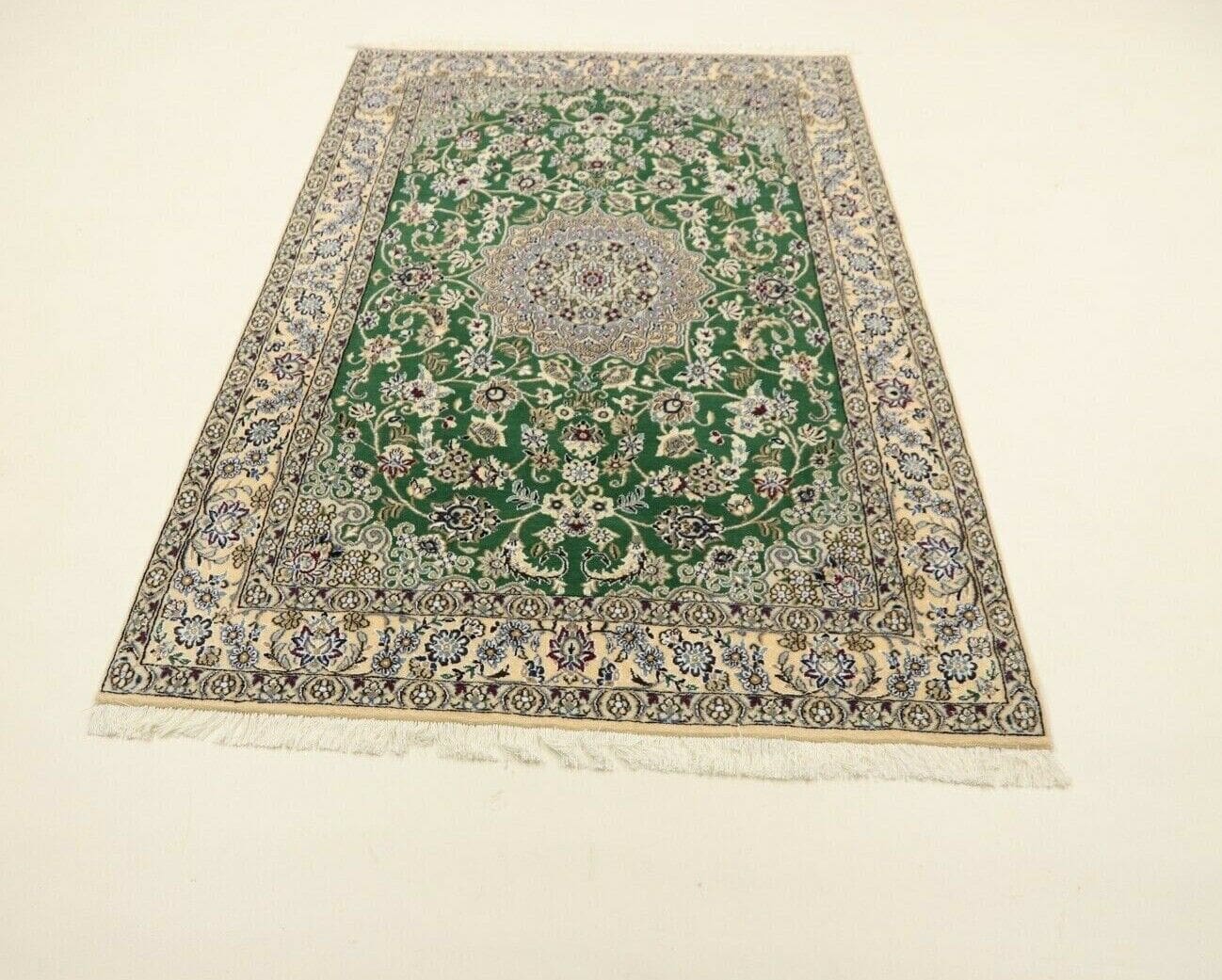 Perserteppich Super Nain 198 x 130 cm Wolle handgeknüpft