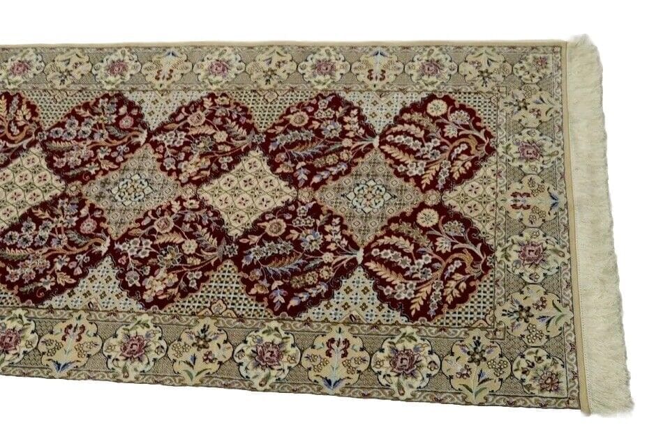 wunderschoner-perserteppich-394-x-93-cm-nain-6-la-850000-1000000-1 Perserteppich Nain 394 x 93 cm Korkwolle handgeknüpft