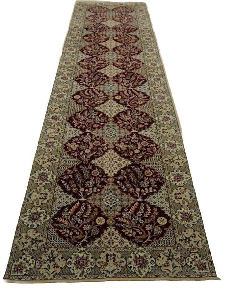 wunderschoner-perserteppich-394-x-93-cm-nain-6-la-850000-1000000-3 Perserteppich Nain 394 x 93 cm Korkwolle handgeknüpft