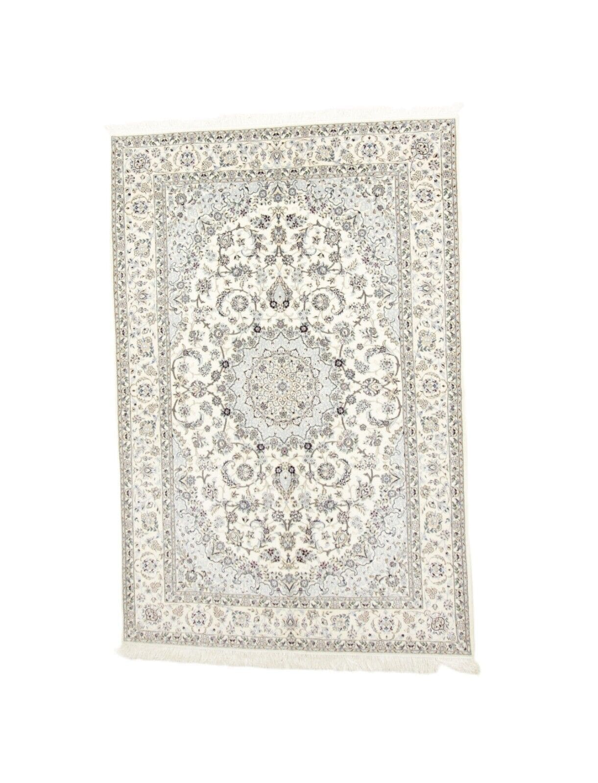 Perserteppich Nain 6 La 237 x 158 cm Korkwolle handgeknüpft