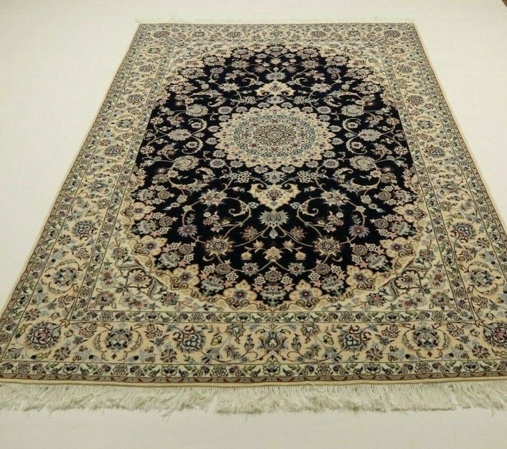 Perserteppich Nain 296 x 203 cm Schurwolle handgeknüpft