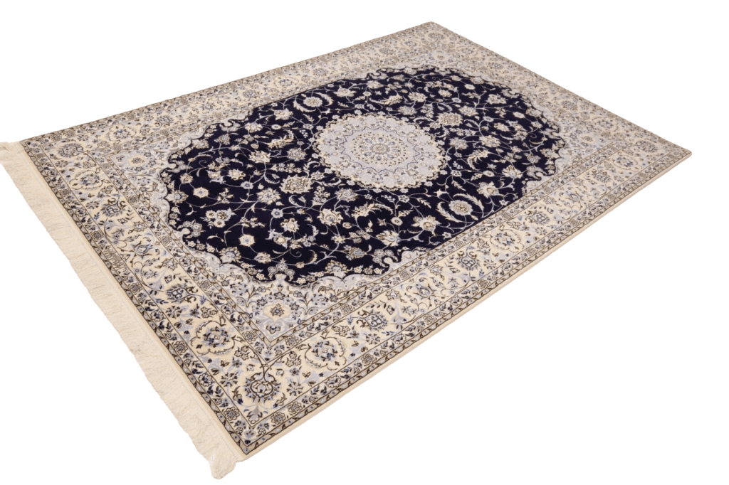Perserteppich Nain 240 x 165 cm Korkwolle handgeknüpft
