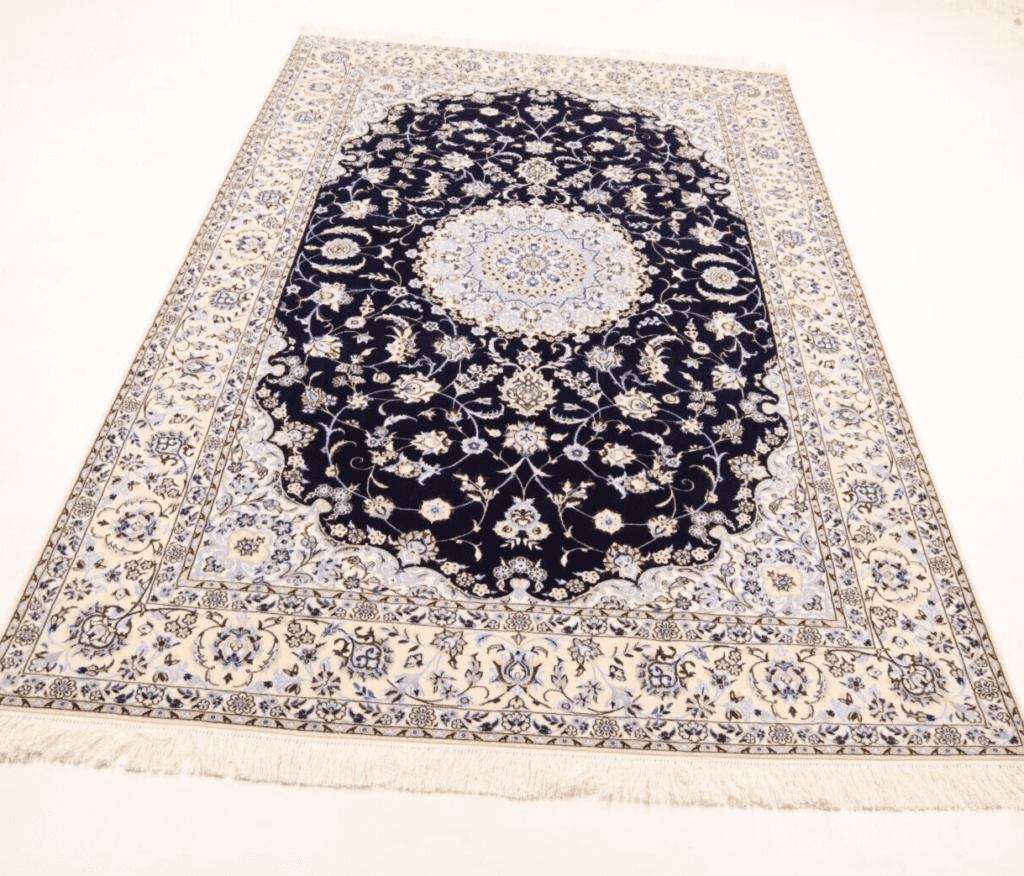 Perserteppich Nain 240 x 165 cm Korkwolle handgeknüpft