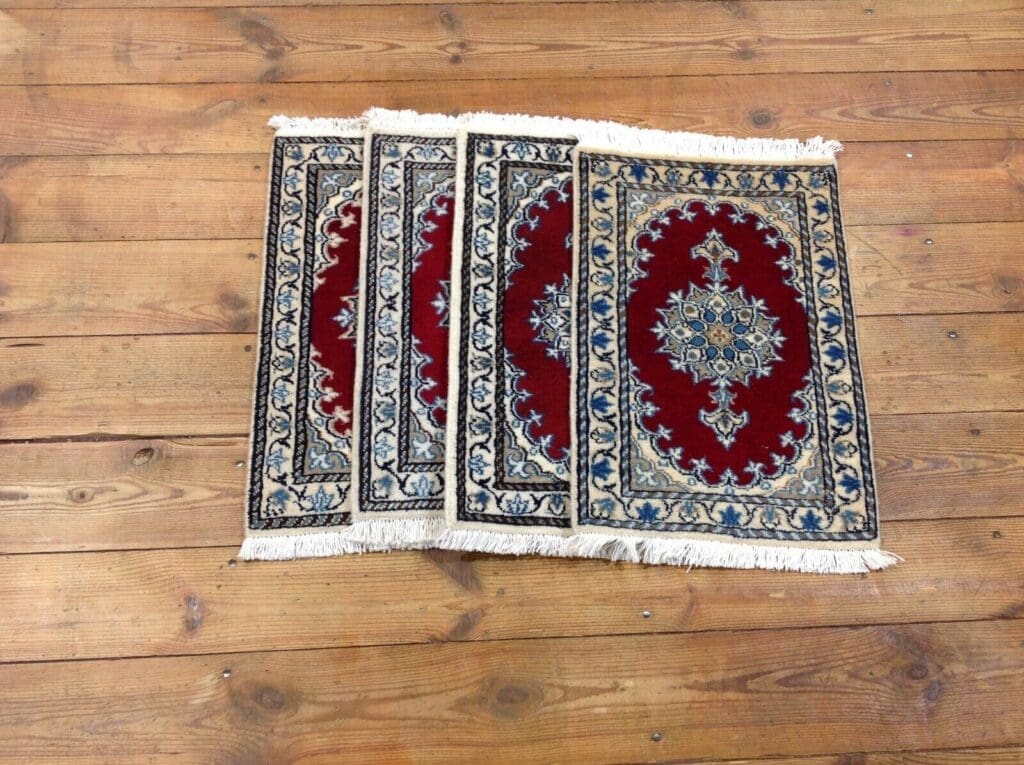Perserteppich Nain 60 x 40 cm Schurwolle handgeknüpft