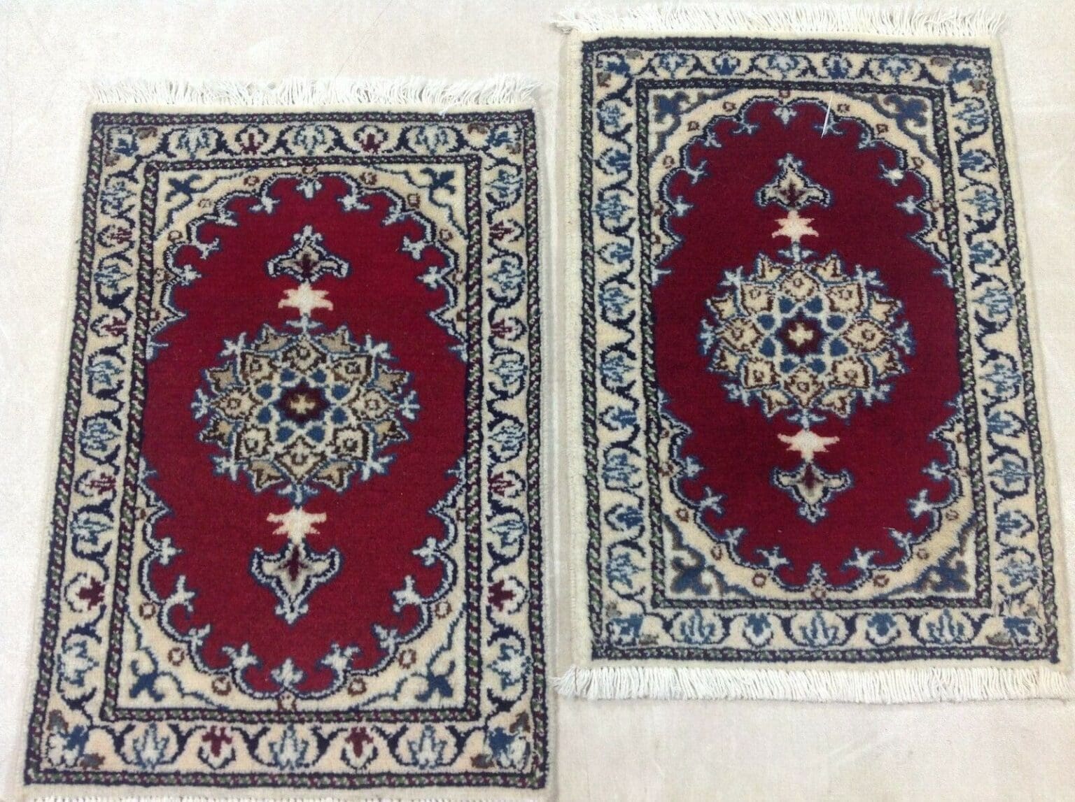 Perserteppich Nain 60 x 40 cm Schurwolle handgeknüpft