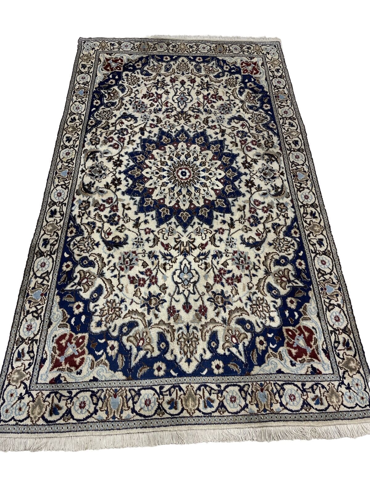 Perserteppich Nain 200x115 cm Wolle handgeknüpft