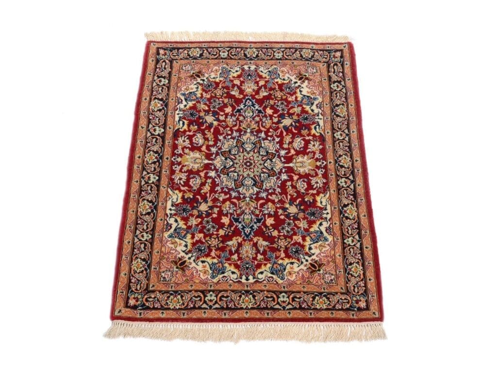 Perserteppich Isfahan 99 x 71 cm Wolle handgeknüpft