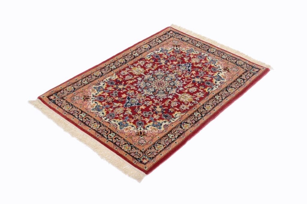 Perserteppich Isfahan 99 x 71 cm Wolle handgeknüpft