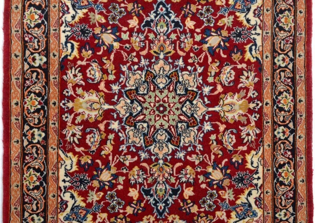 Perserteppich Isfahan 99 x 71 cm Wolle handgeknüpft