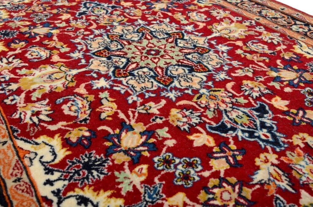 Perserteppich Isfahan 99 x 71 cm Wolle handgeknüpft