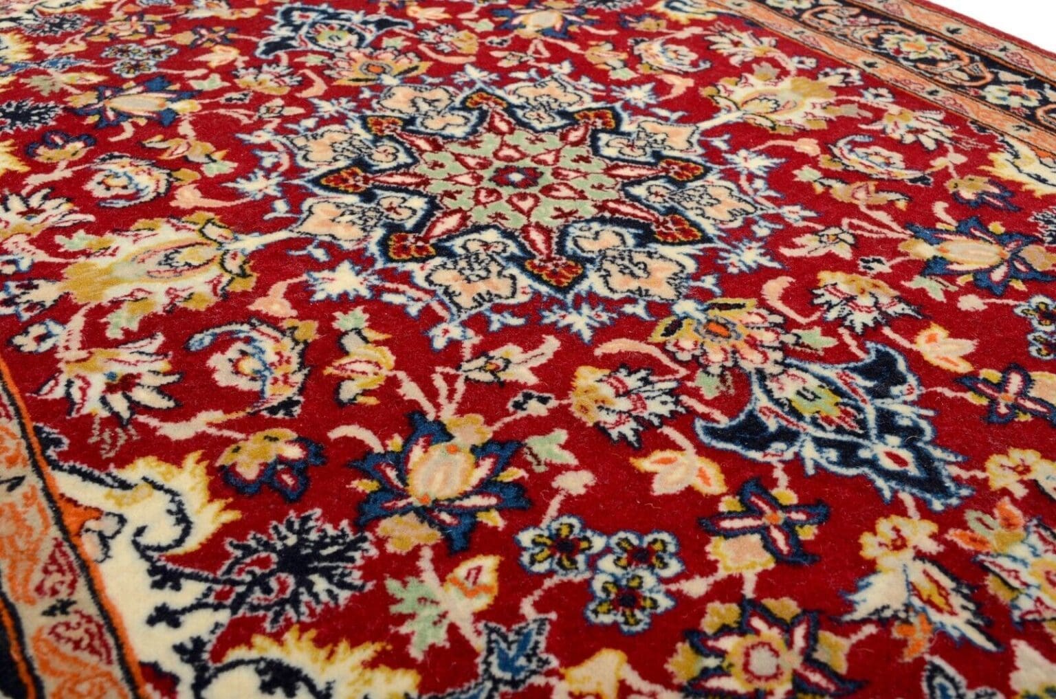 Perserteppich Isfahan 99 x 71 cm Wolle handgeknüpft