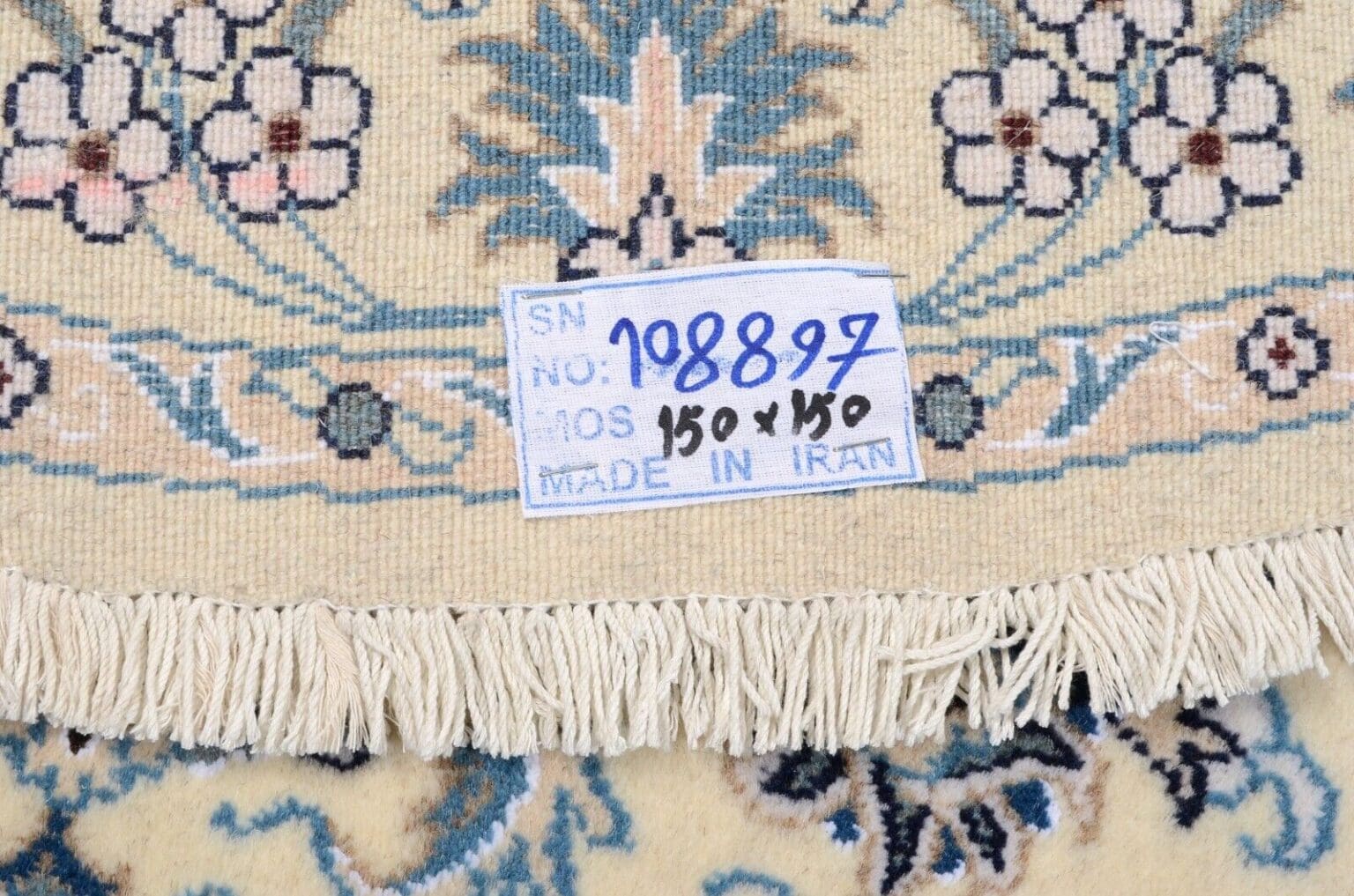 Perserteppich Nain 150 x 150 cm Wolle handgeknüpft (Verkauft)