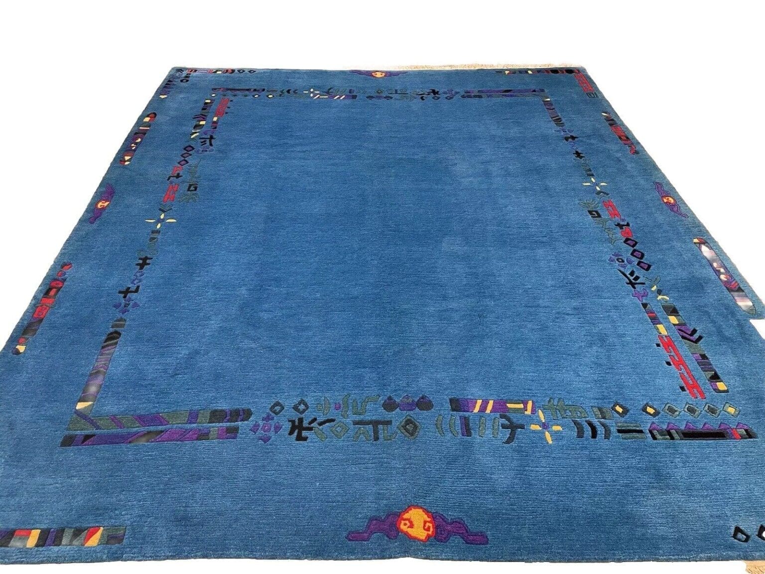 turkisfarbener-perserteppich-305-245-cm-20mm-hochflor-1-1 Orientteppich 305x245 cm Kaschmir handgeknüpft