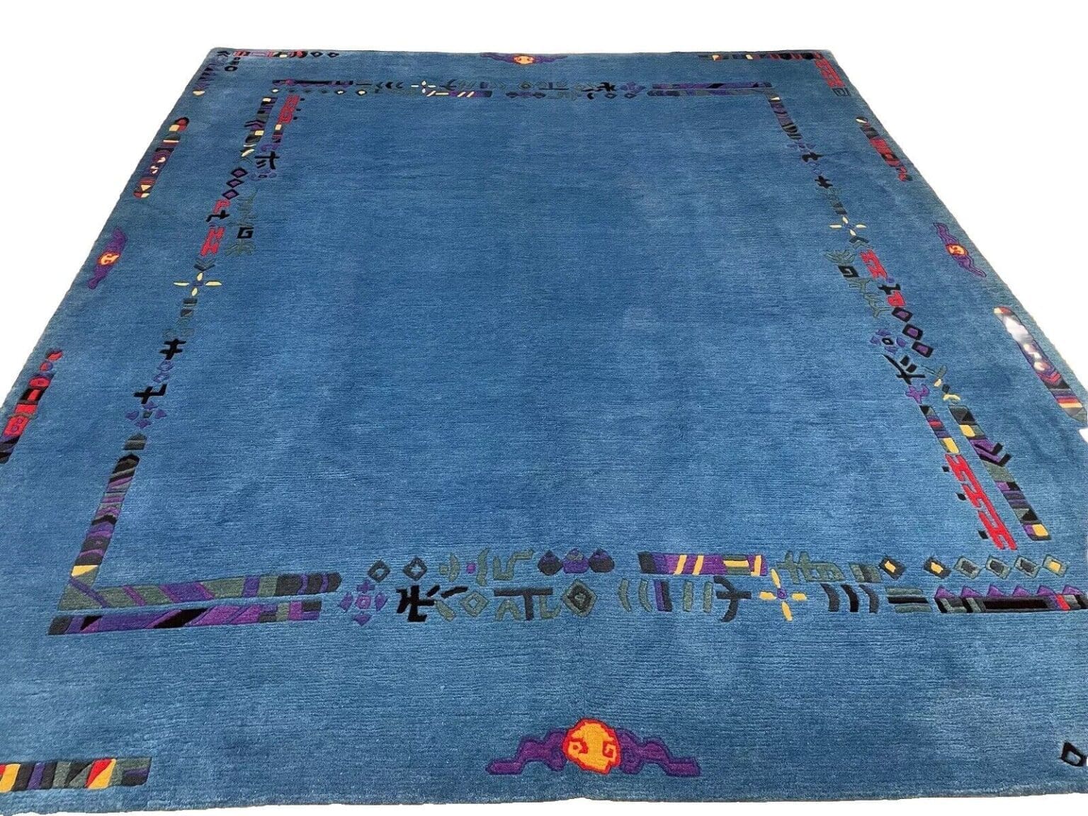 turkisfarbener-perserteppich-305-245-cm-20mm-hochflor-1-2 Orientteppich 305x245 cm Kaschmir handgeknüpft