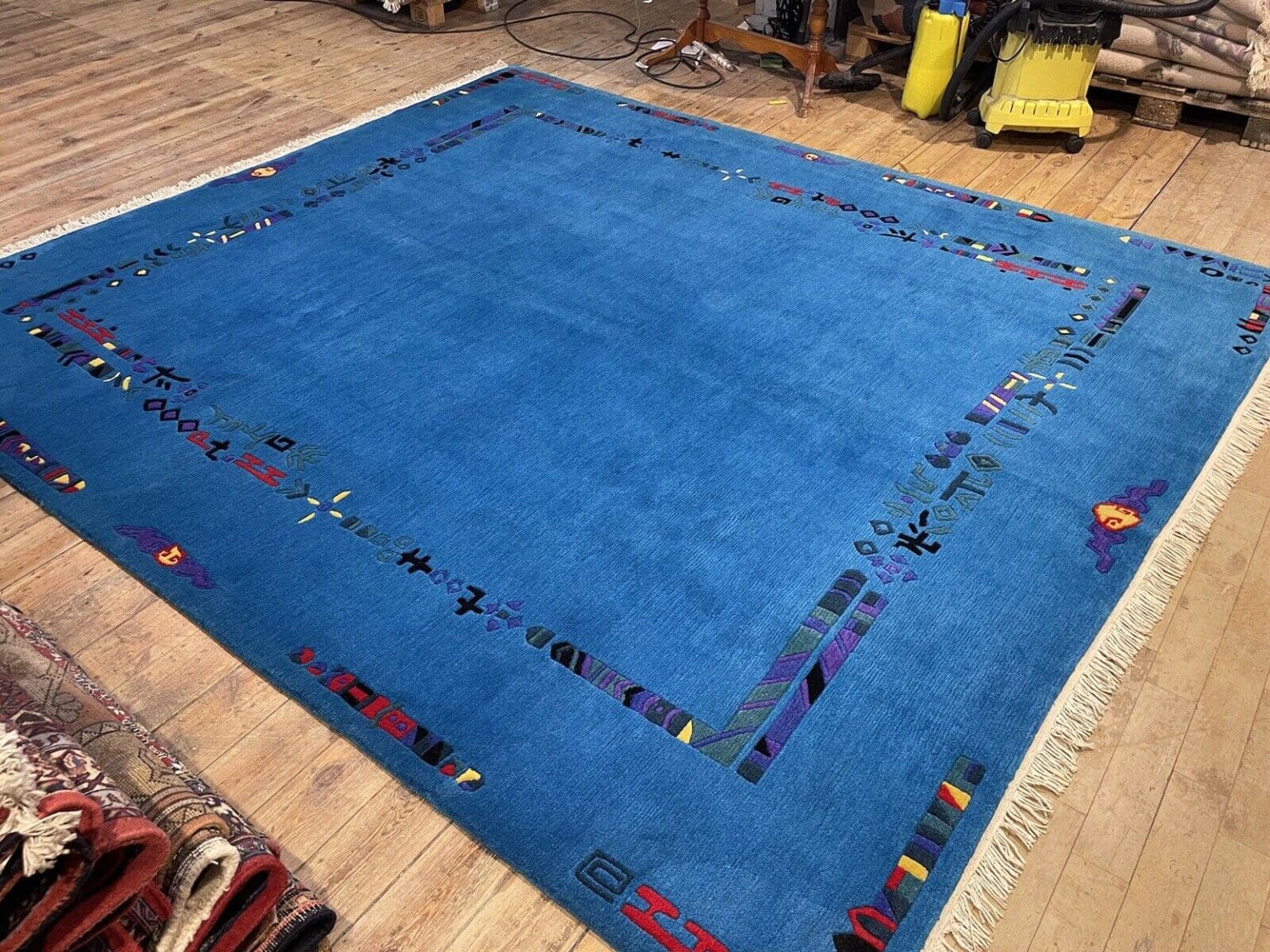 turkisfarbener-perserteppich-305-245-cm-20mm-hochflor-1-3 Orientteppich 305x245 cm Kaschmir handgeknüpft