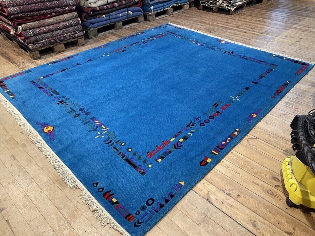 turkisfarbener-perserteppich-305-245-cm-20mm-hochflor-1-4 Orientteppich 305x245 cm Kaschmir handgeknüpft