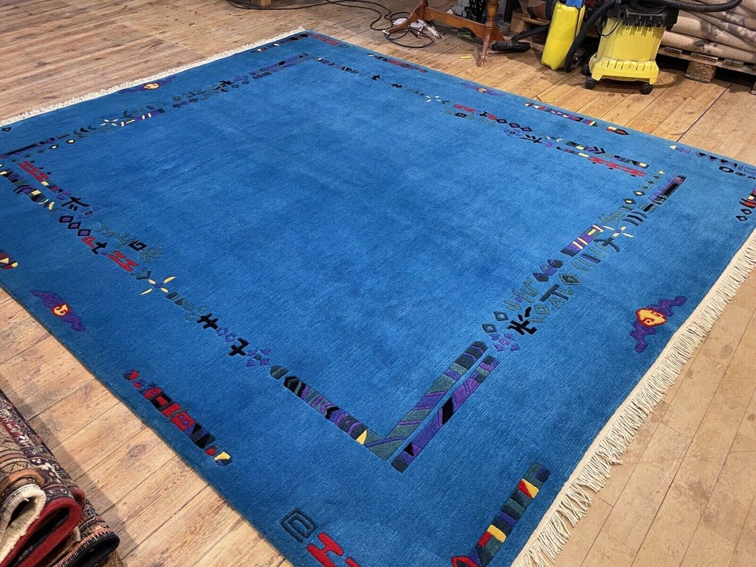turkisfarbener-perserteppich-305-245-cm-20mm-hochflor-1-6 Orientteppich 305x245 cm Kaschmir handgeknüpft