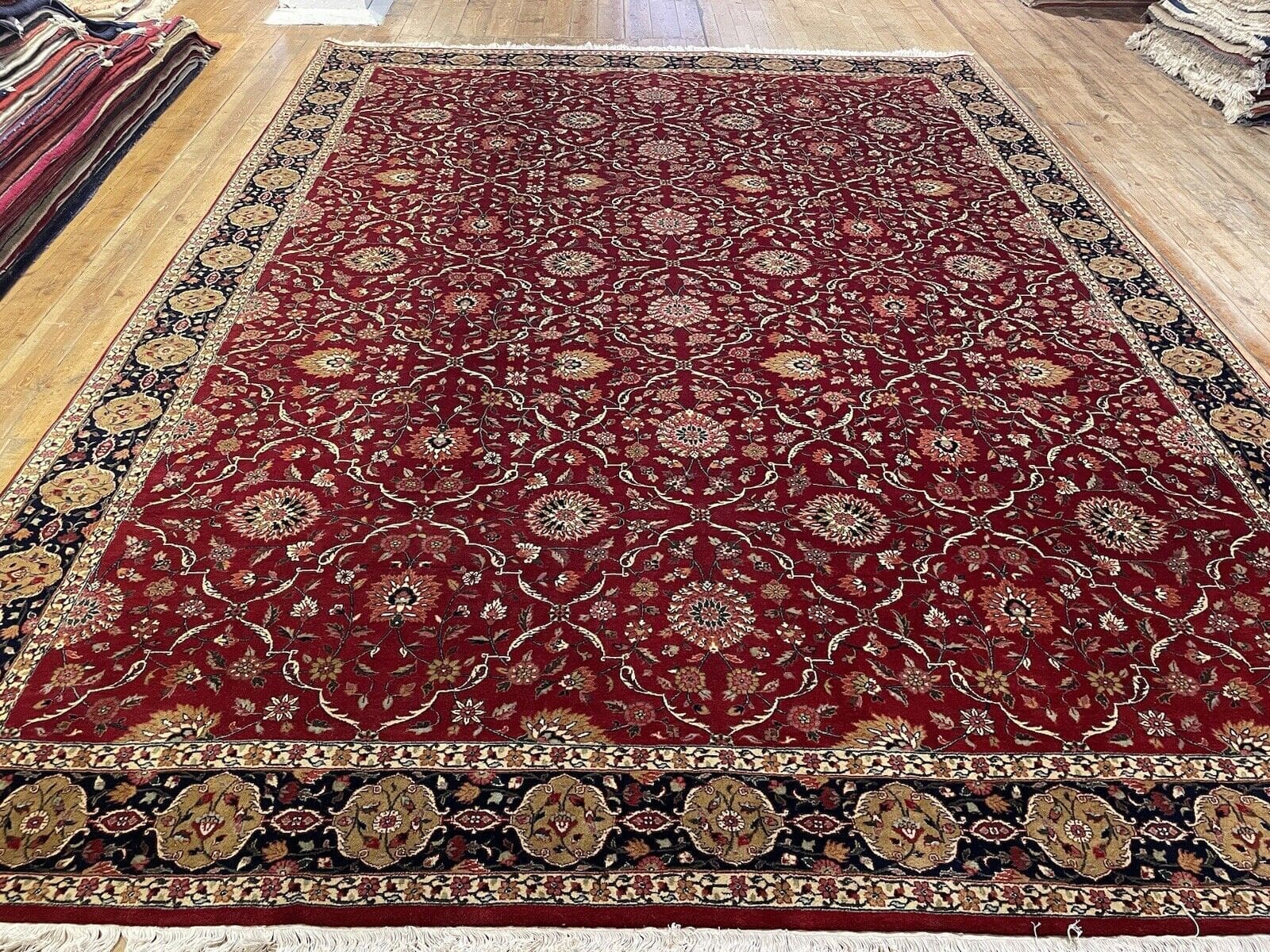 Perserteppich Bijar 400x300 cm Wolle handgeknüpft