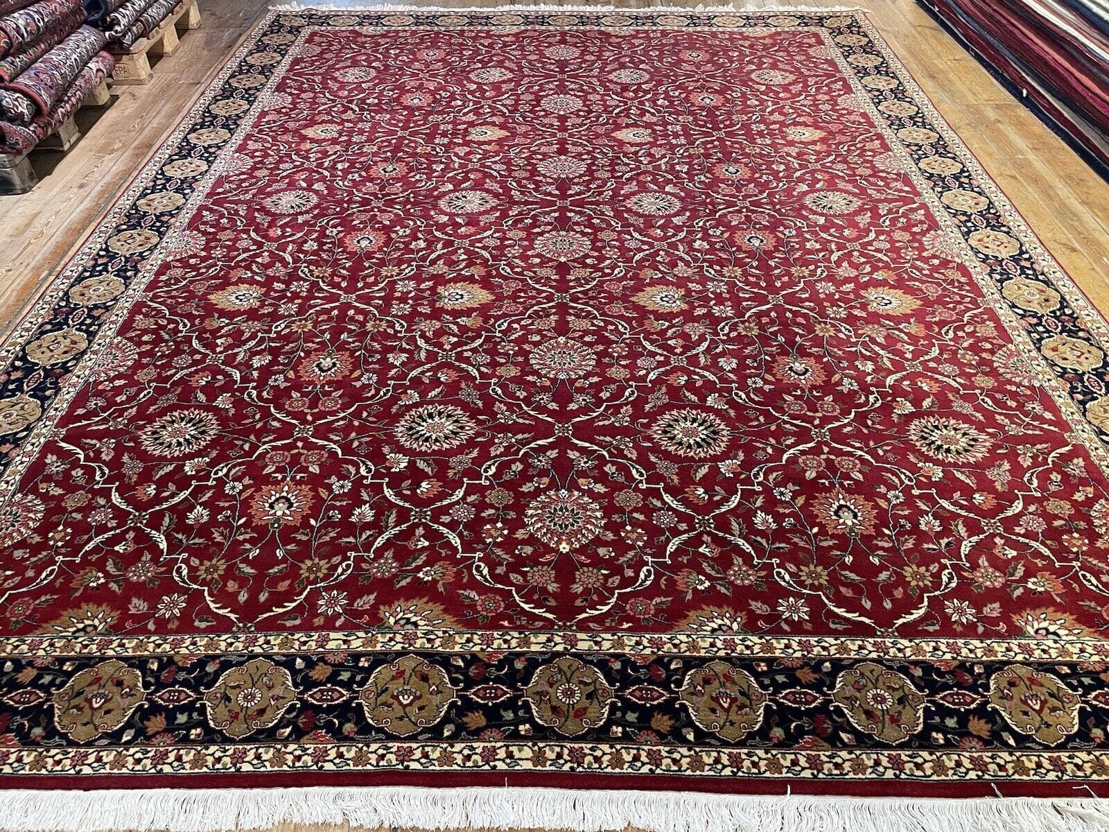 Perserteppich Bijar 400x300 cm Wolle handgeknüpft