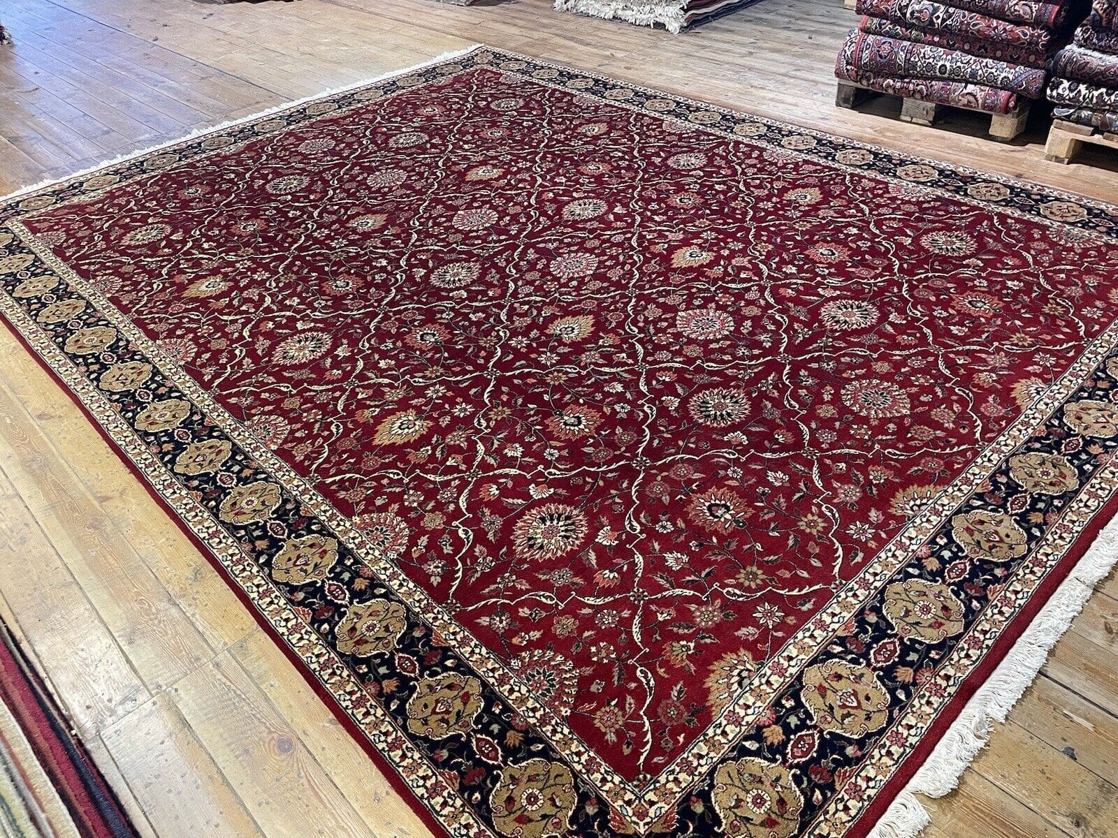 Perserteppich Bijar 400x300 cm Wolle handgeknüpft