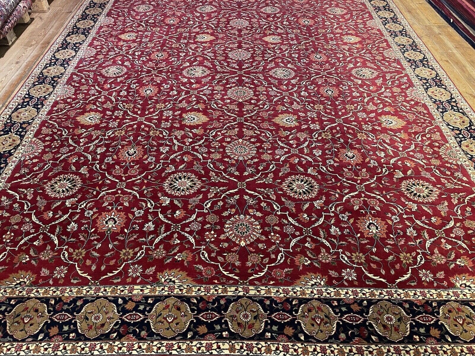 Perserteppich Bijar 400x300 cm Wolle handgeknüpft