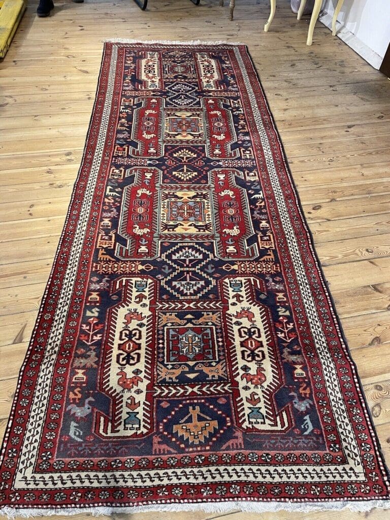 Perserteppich Hamadan 314x114 cm Wolle Handgeknüpft