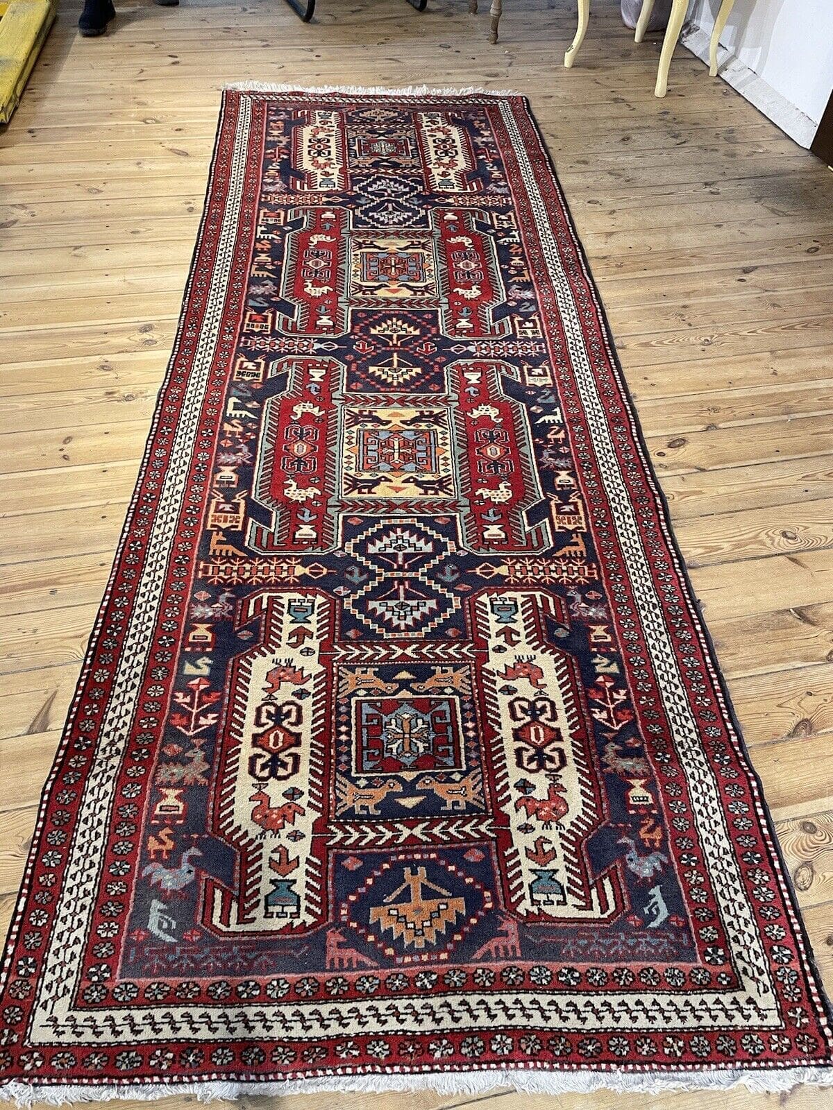 Perserteppich Hamadan 314x114 cm Wolle Handgeknüpft