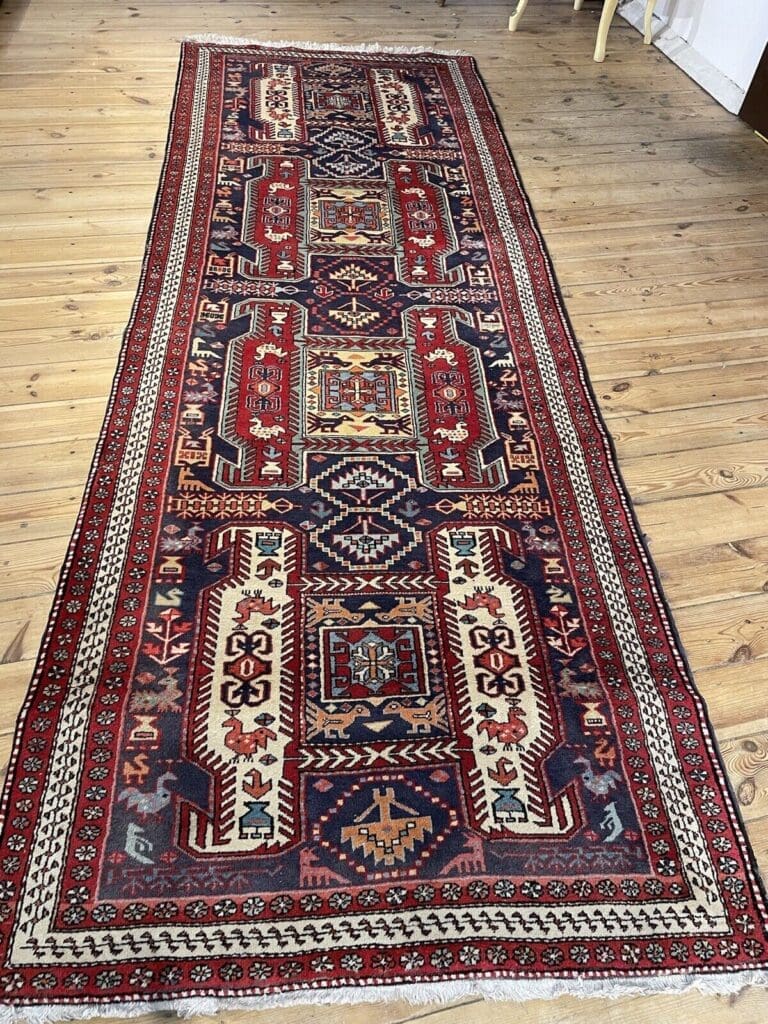 Perserteppich Hamadan 314x114 cm Wolle Handgeknüpft