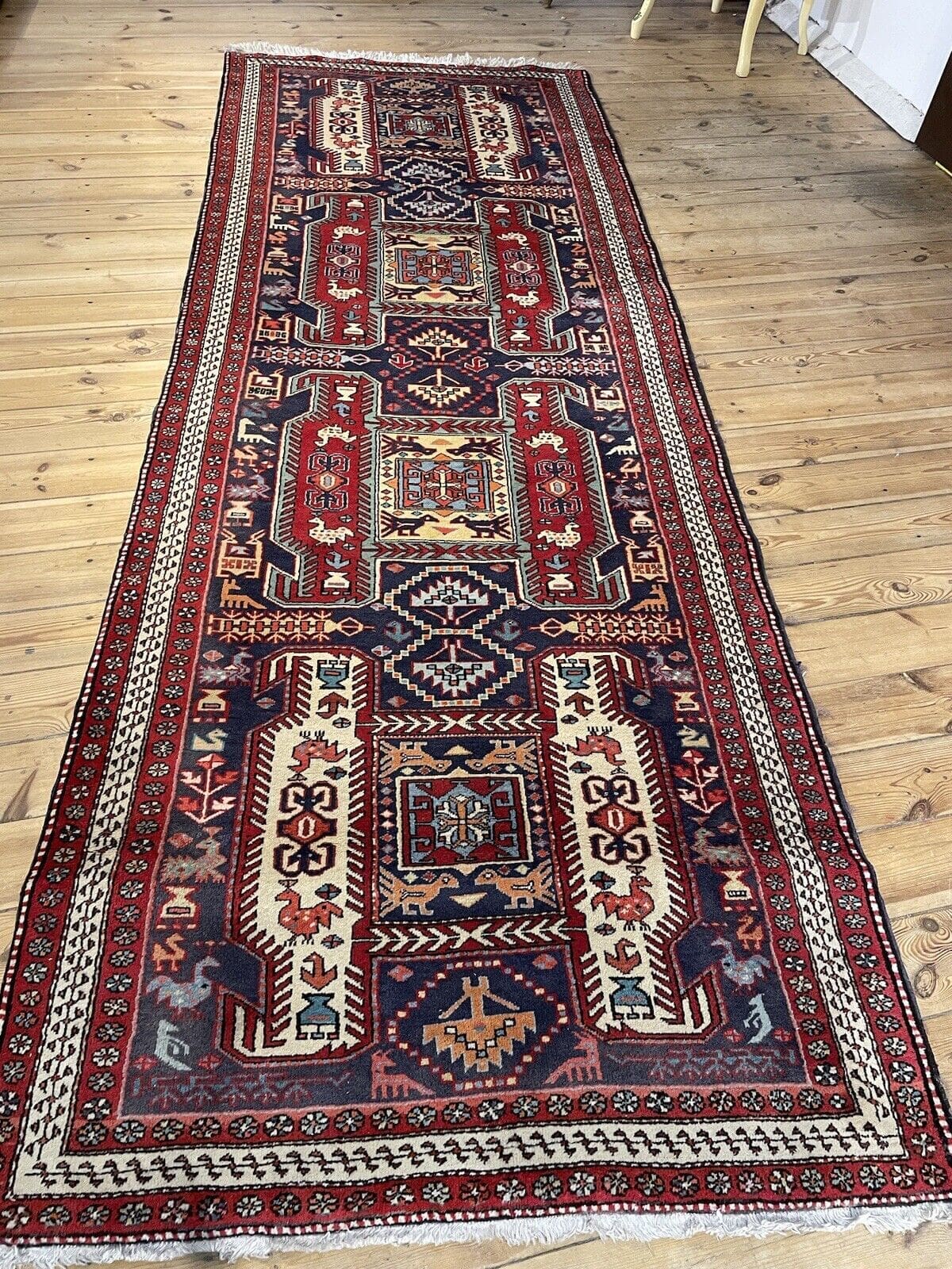 Perserteppich Hamadan 314x114 cm Wolle Handgeknüpft