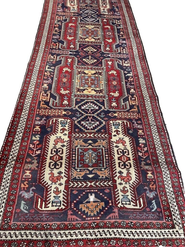 Perserteppich Hamadan 314x114 cm Wolle Handgeknüpft