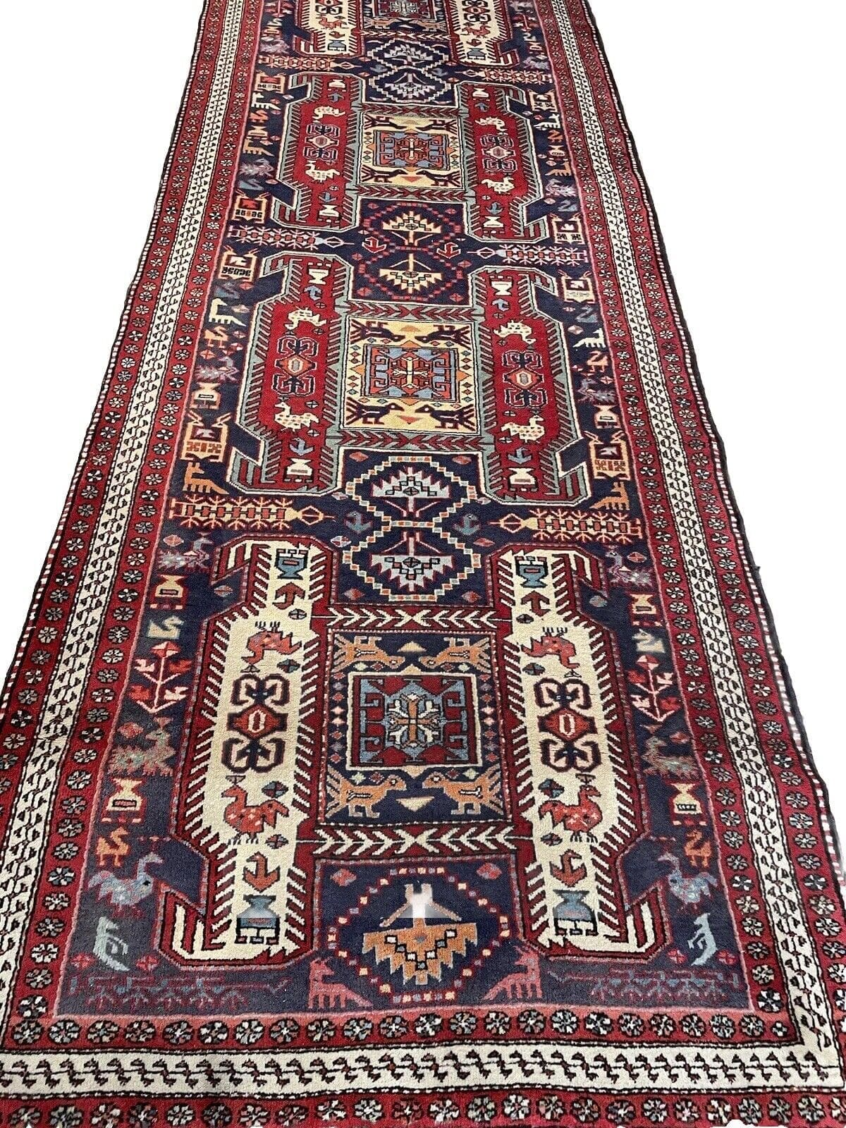 Perserteppich Hamadan 314x114 cm Wolle Handgeknüpft
