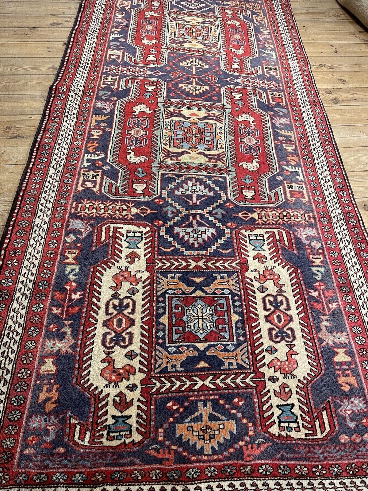 Perserteppich Hamadan 314x114 cm Wolle Handgeknüpft