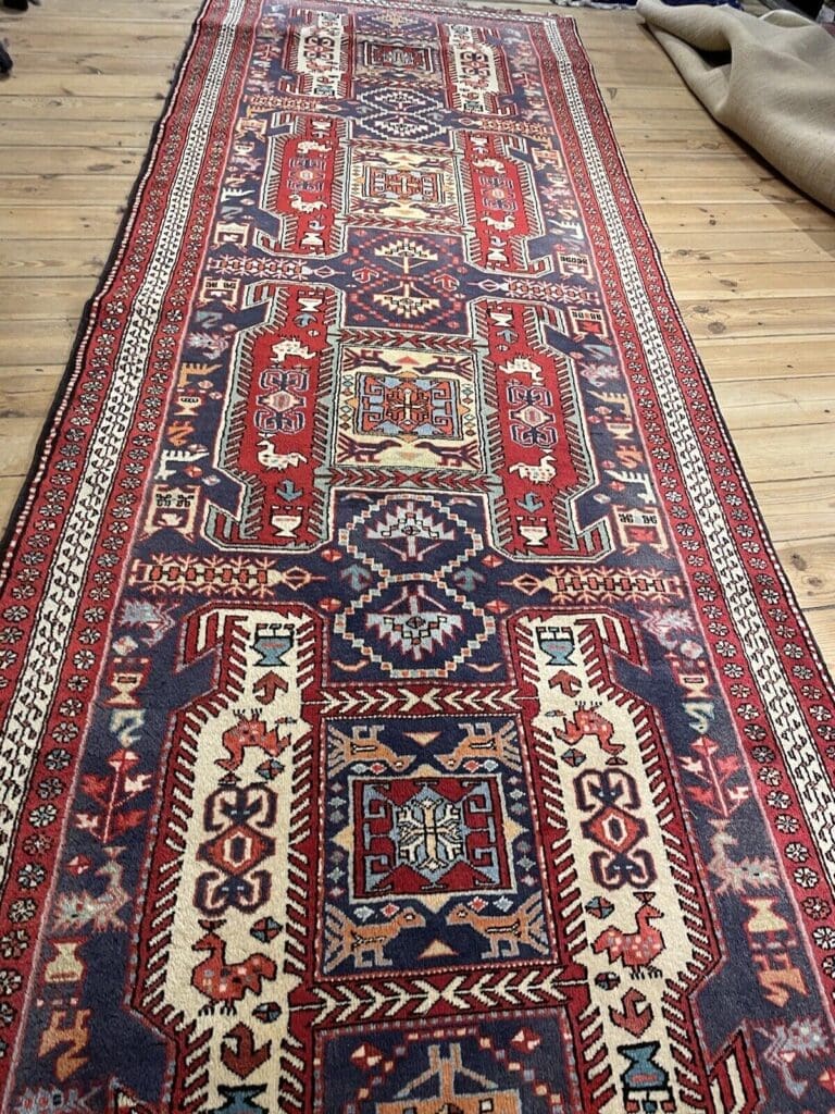 Perserteppich Hamadan 314x114 cm Wolle Handgeknüpft