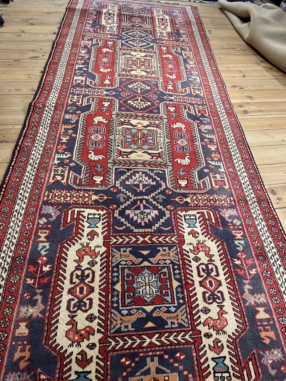 Perserteppich Hamadan 314x114 cm Wolle Handgeknüpft