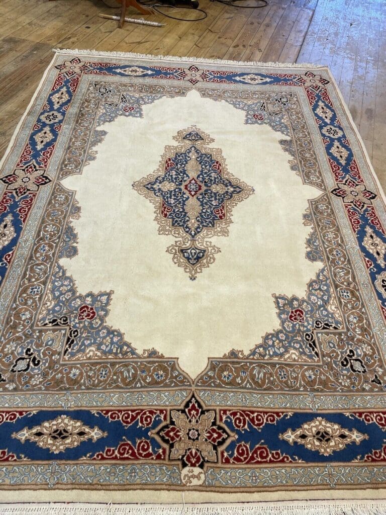 kerman-perserteppich-200-x-300-cm-6mm-florhohe-auffalliges-rawar-design-in-1 Perserteppich Kerman 200 x 300 cm Schurwolle handgeknüpft