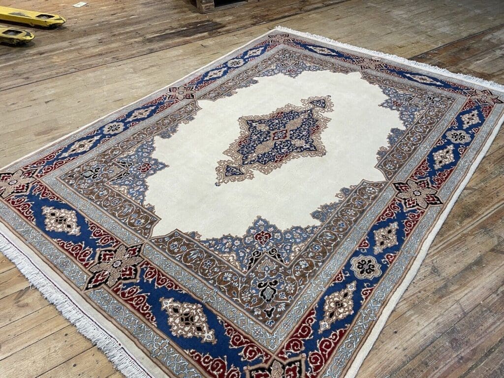 kerman-perserteppich-200-x-300-cm-6mm-florhohe-auffalliges-rawar-design-in-2 Perserteppich Kerman 200 x 300 cm Schurwolle handgeknüpft